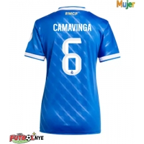 Camiseta Real Madrid Eduardo Camavinga #6 Tercera Equipación para mujer 2025-26 manga corta